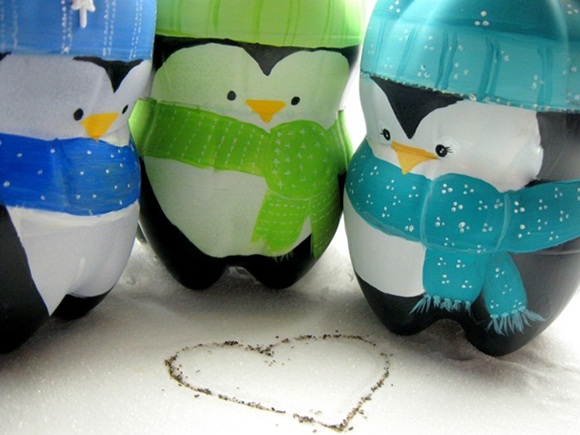 Cùng làm những chú cánh cụt đáng yêu bằng cách tái chế các chai nhựa nào !!!
