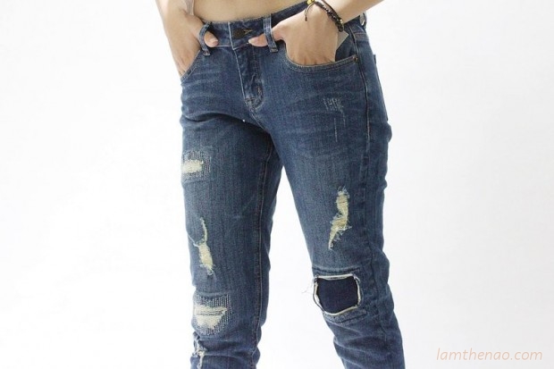 Hô biến quần Jeans cũ thành mới cực ấn tượng