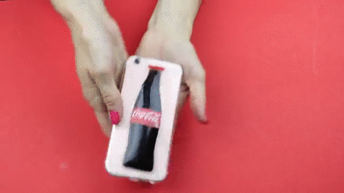 Làm case điện thoại hình chai Cocacola không đụng hàng