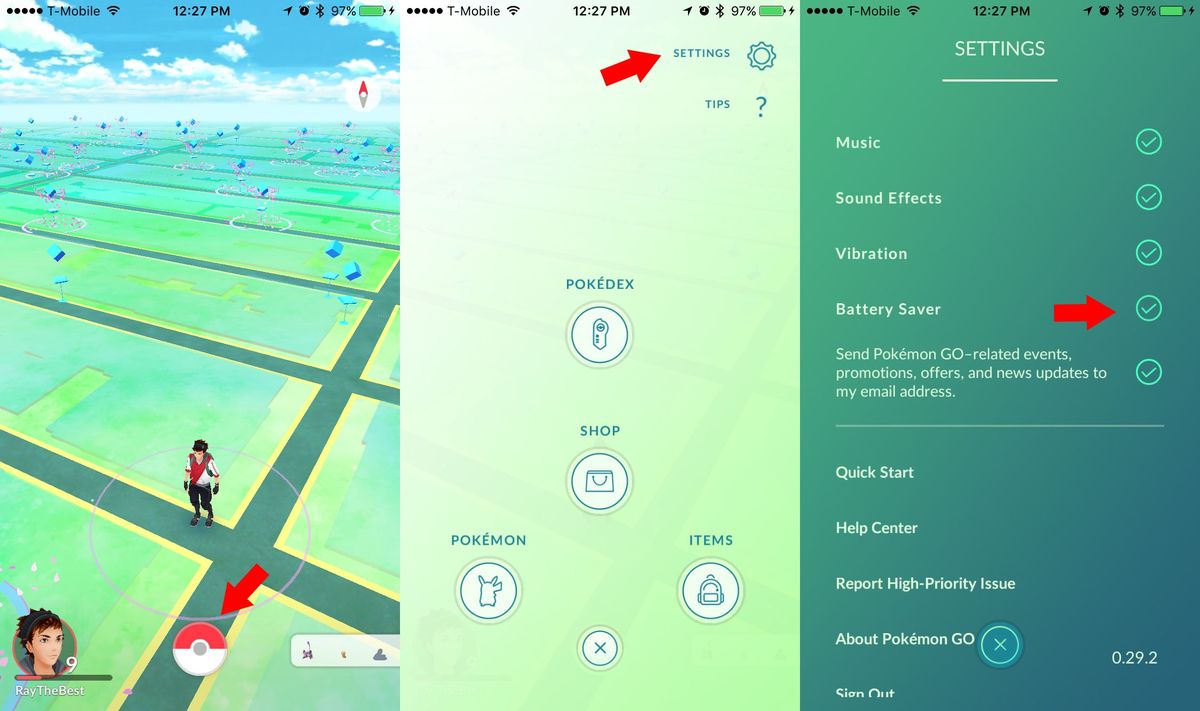 Mẹo tiết kiệm pin điện thoại khi chơi Pokemon Go