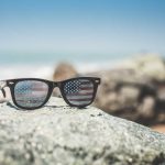 Funny USA America Flag Retro Sunglasses