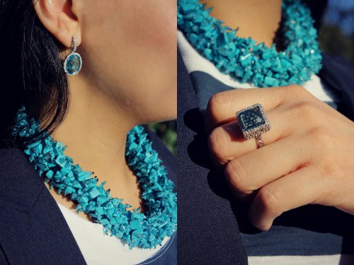Blue-Topaz-Ring--Blue-Quartz-Earrings--Turquoise-Necklace