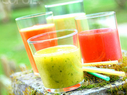 Assorted Fruit Juices --- Image by © Guedes/photocuisine/Corbis