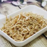 Làm ruốc thịt gà để dành ăn xôi mỗi sáng